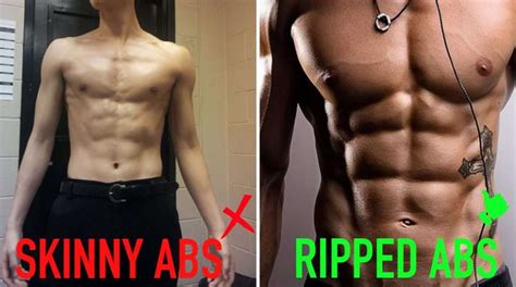 abs on skinny guys|skinny abs vs muscular.